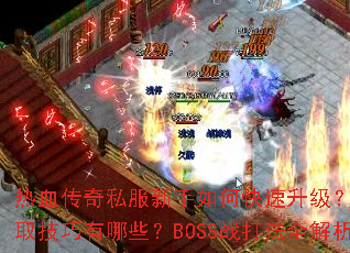 ��Ѫ����˽��������ο���������װ����ȡ��������Щ��BOSSս��ȫ������