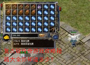���Ű洫����Ϸ�����ؼ���ȫ��֪�����٣�