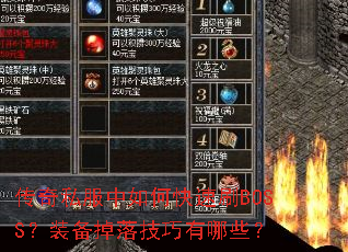 ����˽������ο���ˢBOSS��װ�����似������Щ��