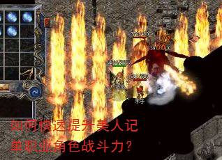 如何快速提升美人记单职业角色战斗力? 如何快速提升美人记单职业角色战斗力?