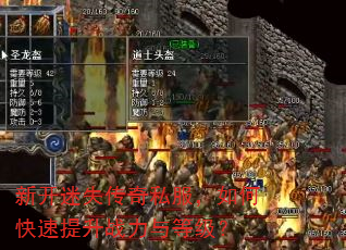 新开迷失传奇私服,如何快速提升战力与等级? 新开迷失传奇私服,如何快速提升战力与等级?